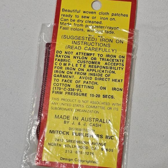 Vintage Anaheim Calif. Home of DISNEYLAND Mitock embroidered NOS "new" - Picture 2 of 3